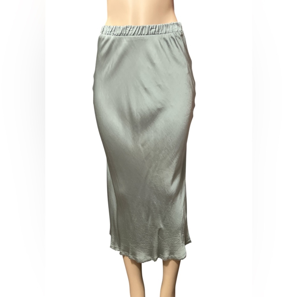 Nation LTD Sage green satin Skirt